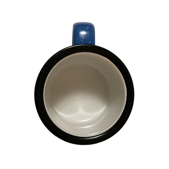 M Ware Portland OR Oregon Blue White Red Black Coffee Tea Mug Roses - Picture 5 of 8